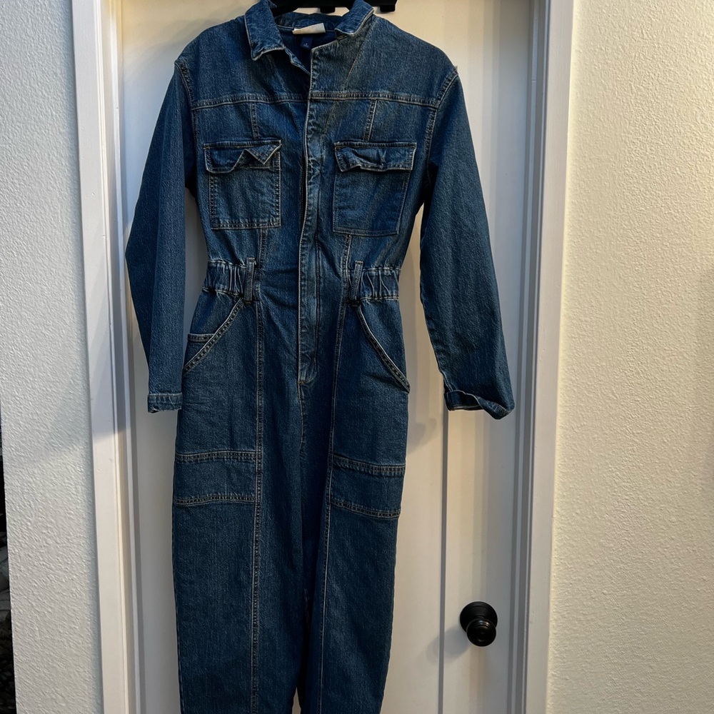 Universal Thread Blue Denim Jumpsuit